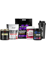 Muscletech Mass Tech Extreme 2000 20lb + FREE Gut, Gains & Brain Bundle