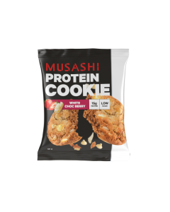 Musashi Protein Cookies (Box) White Choc Raspberry - Dated 02/25