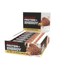 Musashi Protein + Energy Bars (Box) Banana Bread - Dated 06/25