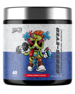 Zombie Labs Cross-Eyed Pre-Workout - 40 Serves Epidemic Energy - Dated 08/25