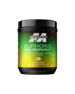 Muscletech EuphoriQ Pre-workout - 20 Serves - Yuzu Lemonade Dated 05/25