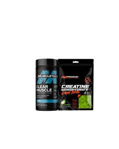 Muscletech Clear Muscle Next Gen 84 Liquid Softgels + FREE Premium Creatine Gummies