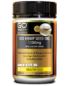 Go Healthy Hemp Seed Oil 1100mg 100 Capsules