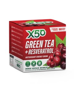 X50 Green Tea + Resveratrol - 60 Serves