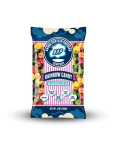 Omaha Protein Popcorn Large Bag - Rainbow Candy 09/24 Dated