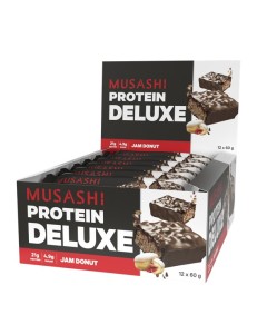 Musashi Deluxe Bars (12 Pack) Jam Donut - Dated 08/25