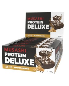 Musashi Deluxe Bars (12 Pack) Peanut Crunch - Dated 08/25