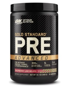 Optimum Nutrition Gold Standard Pre Advanced Raspberry Mojito - Dated 9/24
