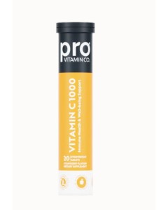 Pro Vitamin Co Vitamin C 1000 20 Effervescent Tablets - Dated 11/24