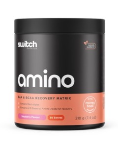 Switch Nutrition Amino Switch - 30 Serves Raspberry - Dated 05/25