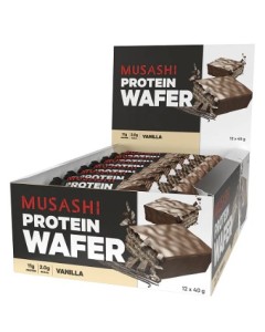 Musashi Protein Wafer Bars (Box) Vanilla - Dated 06/25
