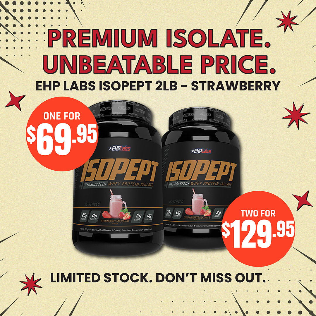 EHP Labs Isopept Zero 2lb Strawberry Milkshake Deal