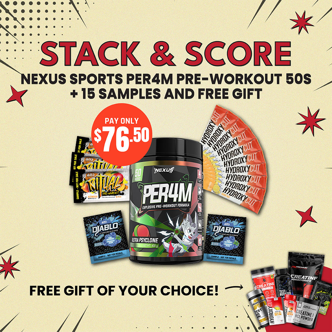 Stack & Score: Nexus Per4m Pre-Workout